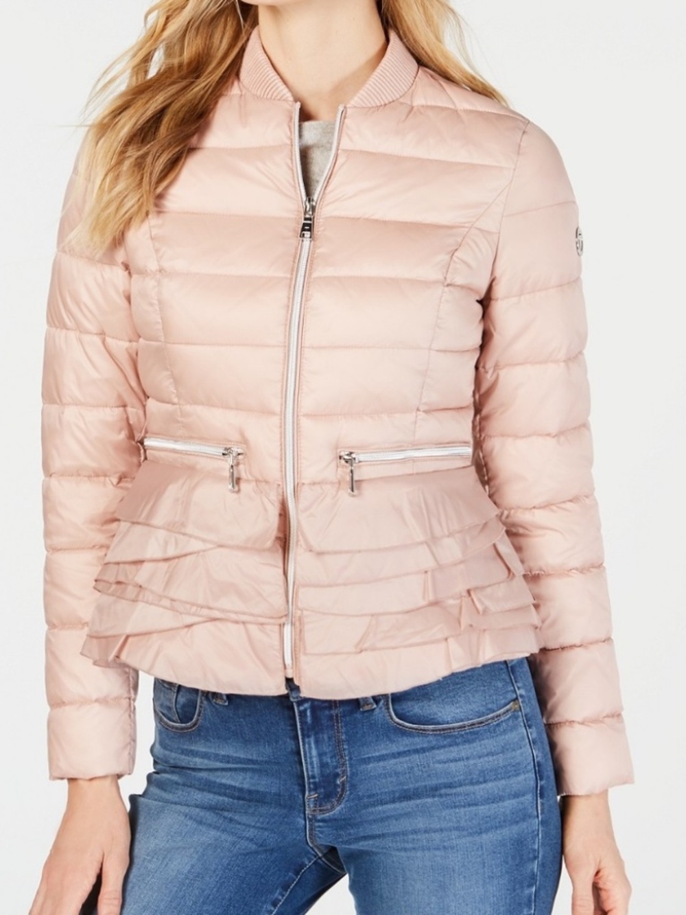 Tahari Emily Lightweight Packable Puffer Jacket - size small